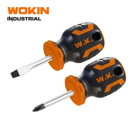 Wokin 2 Piece Stubby Screwdriver Set 200822